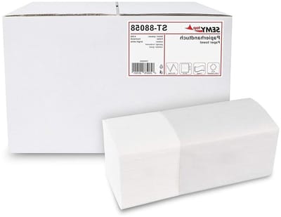 Papieren Handdoeken - Keukenpapier Vellen - Hygiënisch Werken - ZZ/V Vouw - 4000 Vel - Wit