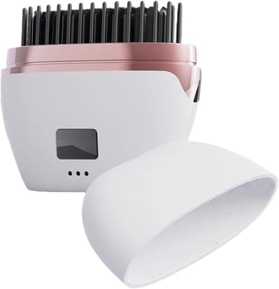 Mini stijltang met drie temperatuurstanden | Reisformaat mini stijltang, geschikt voor vrouwen en meisjes met lang of kort haar, voor thuis, op kantoor, op school, tijdens kampeertrips (wit).