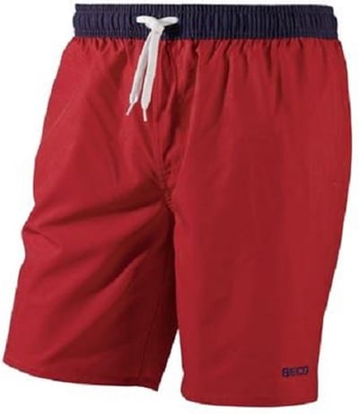 Beco Zwemshort Heren Polyester/elastaan Navy/rood Maat M