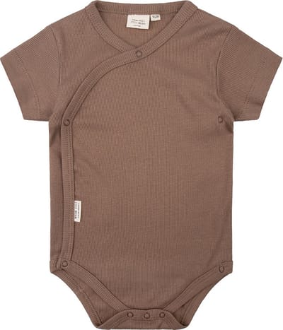 Romper korte mouw – Caribou – Bruin – Maat 62/68 – Little Indians