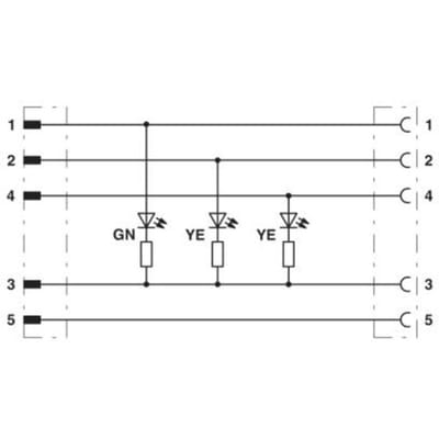 Phoenix Contact 1416154 Sensor/actuator aansluitkabel Aantal polen (sensoren): 5 5.00 m 1 stuk(s) Piece