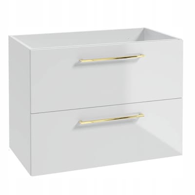 STAMAR - Badkamerkast 80cm met Wandcloset - Badkamermeubel - Wit