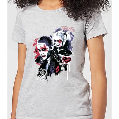 DC Comics Suicide Squad Harleys Puddin Dames T-shirt - Grijs - S