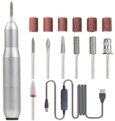 KZQ Elektrische Nagelvijl Wit Stil 20000 Tpm Draagbare Nagelfrees Geschikt Voor Acryl En Gelnagels Nagelset Voor Thuis En Salon