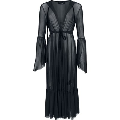 Gothicana by EMP - Gothic Cardigan - Vailed in Darkness Dramatic Hooded Duster - S tot XXL - voor Vrouwen - zwart
