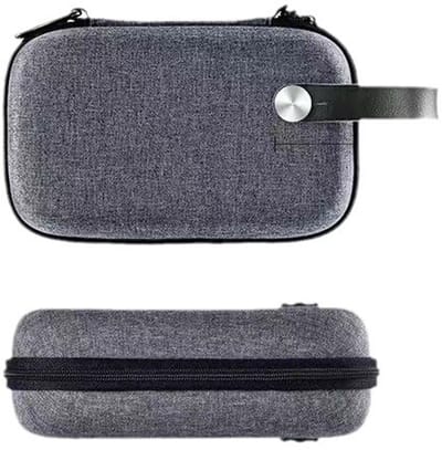Kabel Tassen Elektronische Opbergtas Elektronische Accessoires Tas Dubbele Laag Dubbele Ritssluiting Waterdicht Schokbestendig voor Kabel Oplader Hub Powerbank Switch, enz. (Grijs)