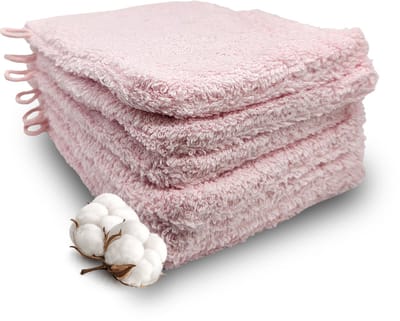 Miss Towels Hotelkwaliteit Washandje Set - Roze - 6 stuks - Washandjes - 100% katoen - 15x21cm - 550 gr/m2 - Made in Portugal
