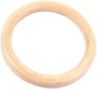 Houten Fitness Ringen - Gymnastiek Ringen - Krachttraining Thuis - Ergonomisch Ontwerp - 28 of 32 mm - Natuurlijk Hout