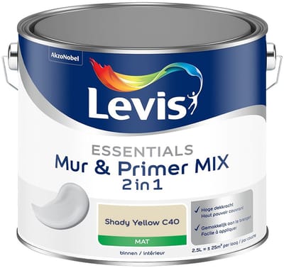 Levis - Essentials Mur & Primer Mix - Shady Yellow C40 - Mengverf - 2,5 L