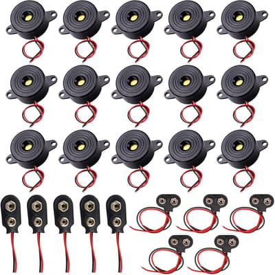 Set van 15 Elektronische Buzzer Alarm Sirenes voor Diverse Toepassingen