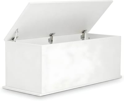SP® Speelgoedkist - Rechthoekige Vorm - Opbergkist - Speelgoedkast - Wit - 100cm x 40cm x 40cm