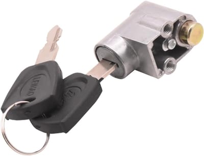 1stuk Elektrische Fiets Accu Slot - Zadelpen Slot met 2 Sleutels - Anti-diefstal Slot - Accubak Slot - 3mm - Contactslot Anti-diefstal Beveiligingsslot - Draagbaar - Zadelpen Slot - Buitenfiets Elektrische Fiets Accubak Slot - Zwart