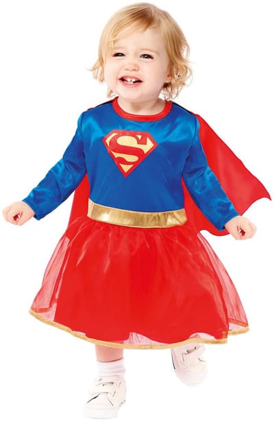 Amscan Supergirl verkleedkostuum voor kinderen 12-18 maanden - superhelden outfit.