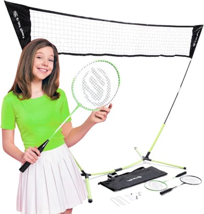 Badminton Net Rackets Shuttles Draagbare Instant Setup - Achtertuin Strandpark Picknick Outdoor Games badminton net