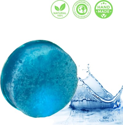 De Vitamineshop - Zeep - Natuurlijke Oceaan Zeep met Spons – 100% Natuurlijke & Handgemaakte Verzorgingszeep - Handzeep - Douchezeep - Cadeau - 175 gr