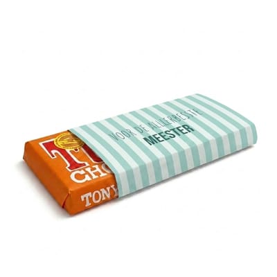 Tony Chocolade | Chocoladecadeaus | Bedankt | Cadeau | Allerbeste Meester | Karamel Zeezout | Fotofabriek