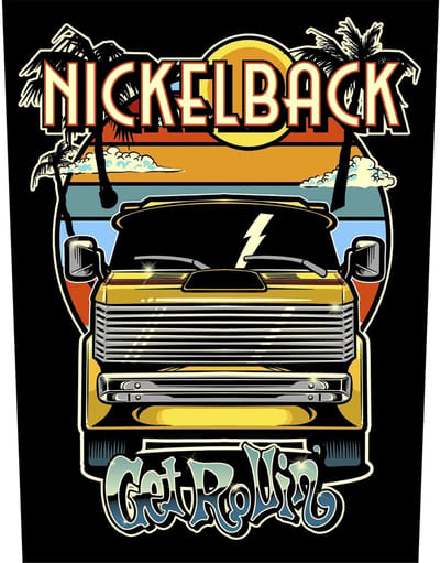 Nickelback - Get Rollin' Rugpatch - Zwart/Multicolours