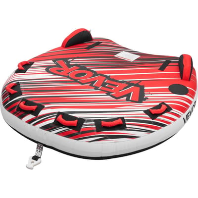 Trekbare Tube voor Bootvaren, Opblaasbare Boot Tubes en Trekbare Tubes voor 3 Personen, Capaciteit 231 kg Watersport Trekbare Tube voor Boot om te Trekken - met Vinnen, Volledig