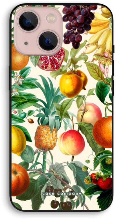 Case Company® - Hoesje geschikt voor iPhone 13 mini hoesje - Classic Flora - Biologisch Afbreekbaar Telefoonhoesje - Bescherming alle Kanten en Schermrand