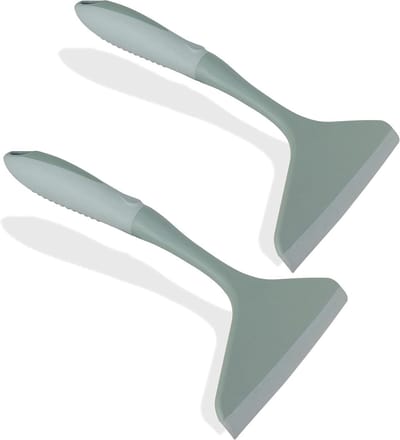 Ramenwasser Set - Glasreiniger Wisser - Streeploos Reinigen - Flexibele TPR-wisser - 2 Stuks - Blauw