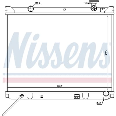 Radiator, motorkoeling NISSENS 66766