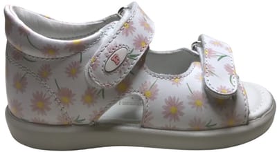 Falcotto - New River - mt 26 - velcro's lederen sandalen - kamille - wit