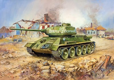 Zvezda - Soviet Tank T-34/85 (Zve6160) - modelbouwsets, hobbybouwspeelgoed voor kinderen, modelverf en accessoires