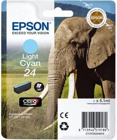 Epson 24 (T2425) - Inktcartridge / Licht Cyaan