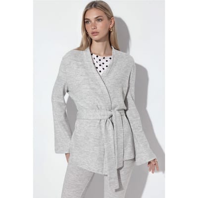 Gestrikte Cardigan met Ceintuur