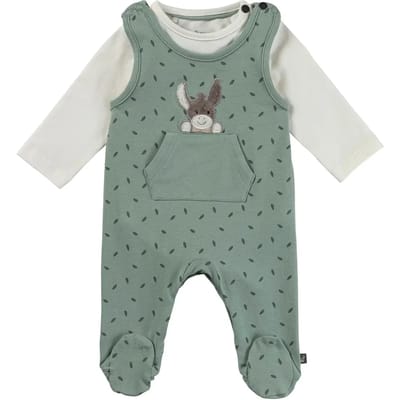 Baby rompert met lange mouwen en bladerenpatroon Sterntaler