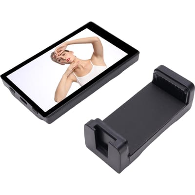 Écran d'affichage pour Vlog Selfie de téléphone, Pince magnétique pour téléphone, Écran selfie pour caméra arrière pour streaming en direct et enregistrement vidéo
