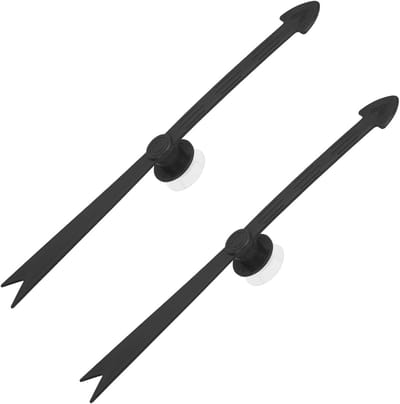 2 Stuks Grote Pijlen Spinner, Zwarte Afneembare Plastic Pijlen Spinner met Zuignap voor Bordspellen en Feestjes