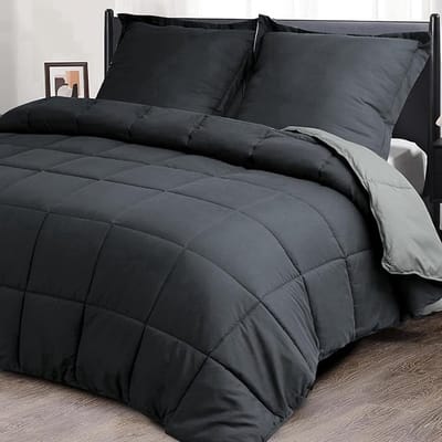 Omkeerbaar Dekbedset 240x260 cm met Kussenslopen - 4 Seizoenen Comfort