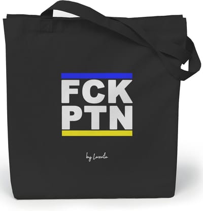 Zwarte jute tas bedrukt - ruime stoffen shopper 35 x 42 x 8 cm - 100% katoen - ideale boodschappentas voor dames