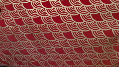 Verpakking Sjaals - Herbruikbare Doeken - Cadeaus Inpakken - Japans Bloemenpatroon - 100 cm - Donker Rood