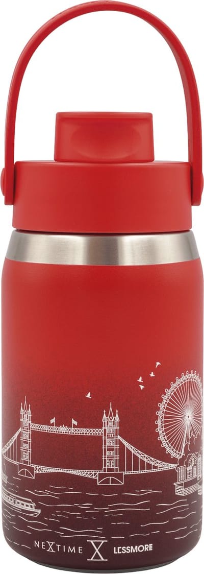 Thermische fles 355 ml (12 oz) - 95% gerecycled roestvrij staal - Royal Red 'Skyline Bottle LON 12'