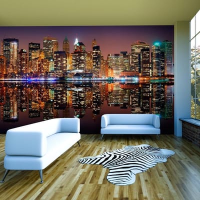 Fotobehang XXL - Gold reflections - NYC