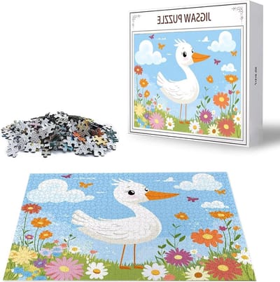 Cartoon Puzzel - Legpuzzel Volwassenen - Ontspannen Huis - Gelabelde Achterkant - 156 x 105 cm - Multicolor