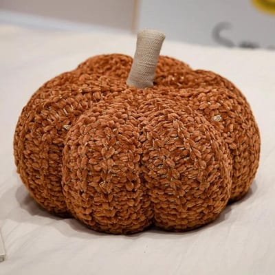 30CM Kawaii Nordique Halloween Citrouille Peluche Douce Plante Poupée en Peluche Accessoires de Fêtes Décor Coussin de Jet Cadeau d'Anniversaire 30cm brown