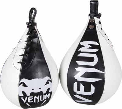 Venum Speed Bag Skintex Leather Black Ice Venum Gear - M