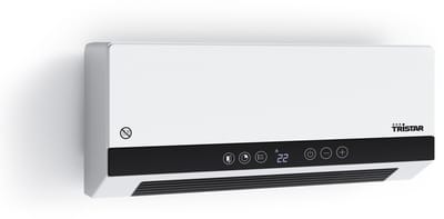 Tristar KA-5210 Elektrische Keramische Kachel – 45x12x19cm – 2000W – Met Timer, Afstandsbediening & Ventilatiefunctie – Wandmontage – Energiezuinig