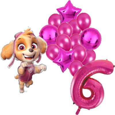 Paw Patrol Skye ballonnen pakket - 61x91cm - Folie Ballon set - Themafeest - Verjaardag - 6 jaar - Ballonnen - Versiering - Helium ballon