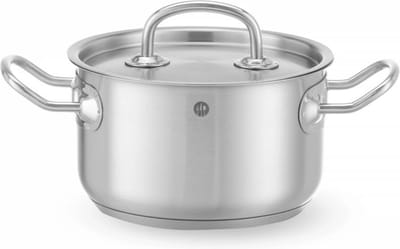 HENDI Kookpan middel – met deksel – sandwichbodem – 1,9L – ⌀160mm – koelblijvende handgrepen