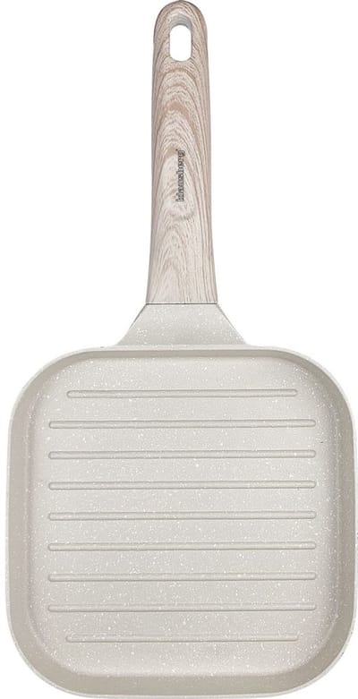 Klausberg 7812 - Grillpan - 36 x 18 cm - beige - met houten handvat