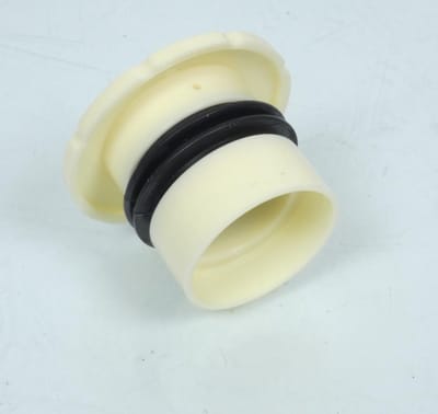 Bouchon de réservoir d'essence à pousser Ø40mm crème pour mobylette MBK 50 88