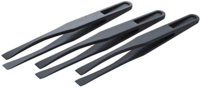 Antistatische Pincetten - Precisie Gereedschap - Elektronische Reparatie - Kunststof Materiaal - 115 mm Lengte - Zwart