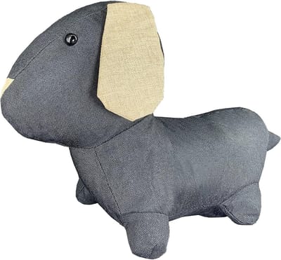 Door Stopper for Floor, Heavy Animals, Children, Modern Design, Decorative Cat Sandbag, Weight 0.8 kg (Dark Grey)
