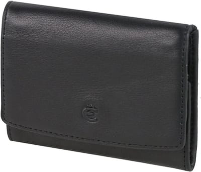 Esquire Logo Portemonnee I Leer 10 cm - Jongens - Horizontaal - schwarz