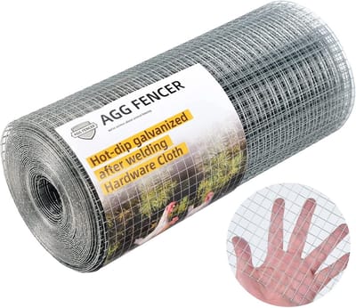 Draadgaas 1/2" 19 Gauge Gegalvaniseerd voor Kippenhok, Tuin en Dierenverblijf - 16" x 50.1' Rol voor Veiligheid en Duurzaamheid