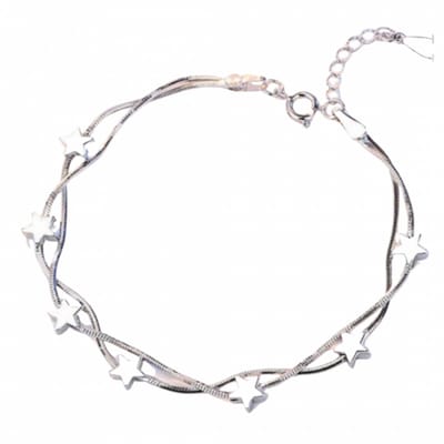 Enkelbandje-Zilver-Ster-Kinderen-16 cm - Charme Bijoux